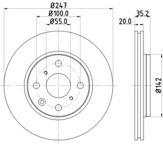 BELACO bdi1366 -  Тормозной диск