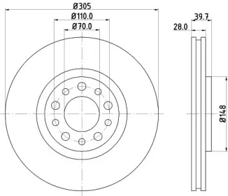 BELACO bdi1376 - Тормозной диск
