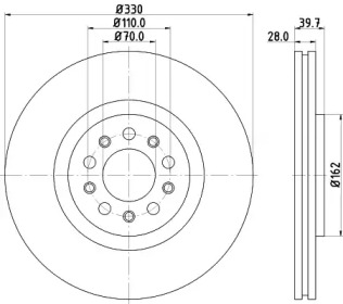 BELACO bdi1377 - Тормозной диск