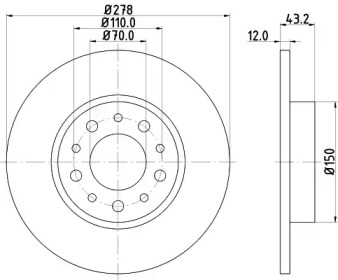 BELACO bdi1378 - Тормозной диск