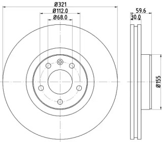 BELACO bdi1380 - Тормозной диск