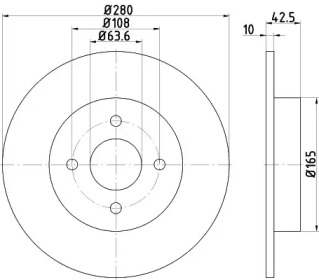 BELACO bdi1385 - Тормозной диск