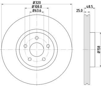 BELACO bdi1386 -  Тормозной диск