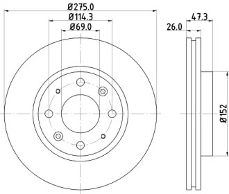 BELACO bdi1395 -  Тормозной диск