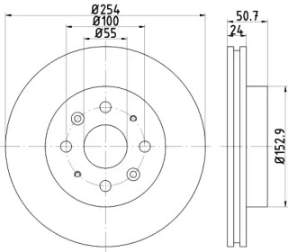 BELACO bdi1396 - Тормозной диск