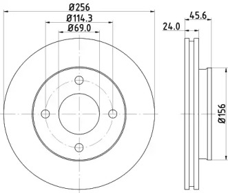 BELACO bdi1400 - Тормозной диск