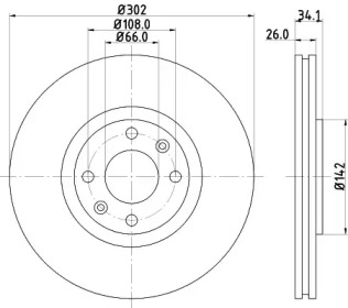 BELACO bdi1402 - Тормозной диск