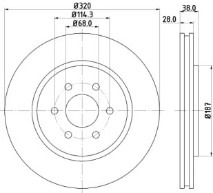 BELACO bdi1410 - Тормозной диск