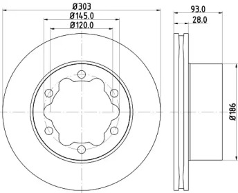 BELACO bdi1423 -  Тормозной диск