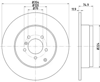 BELACO bdi1424 -  Тормозной диск