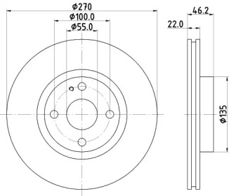 BELACO bdi1431 -  Тормозной диск