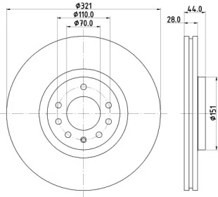 BELACO bdi1432 -  Тормозной диск