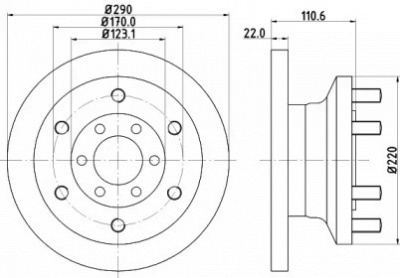 BELACO bdi1434 -  Тормозной диск