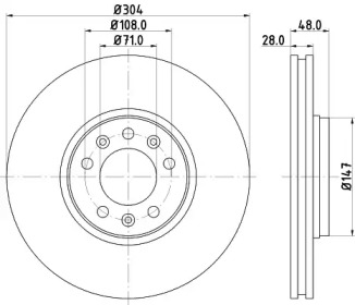 BELACO bdi1438 -  Тормозной диск