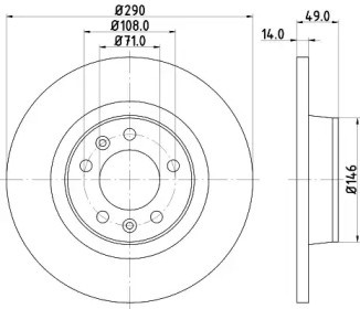 BELACO bdi1440 -  Тормозной диск