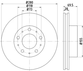 BELACO bdi1441 -  Тормозной диск
