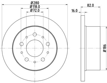 BELACO bdi1442 -  Тормозной диск