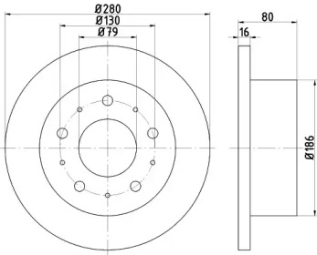 BELACO bdi1443 -  Тормозной диск