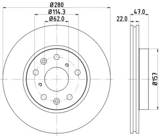 BELACO bdi1444 - Тормозной диск