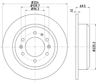 BELACO bdi1448 - Тормозной диск