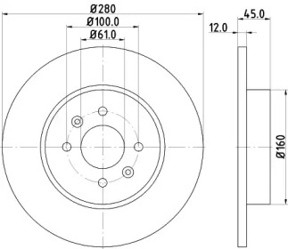 BELACO bdi1449 - Тормозной диск