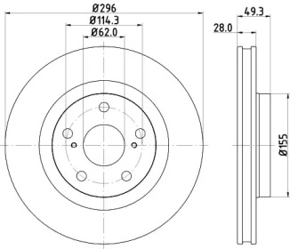 BELACO bdi1455 -  Тормозной диск
