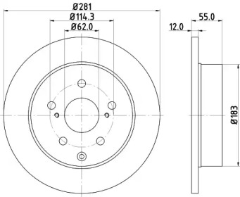 BELACO bdi1456 -  Тормозной диск