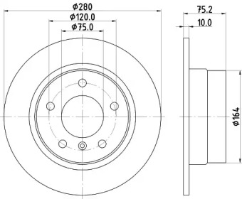 BELACO bdi1458 -  Тормозной диск
