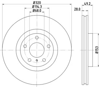 BELACO bdi1476 - Тормозной диск
