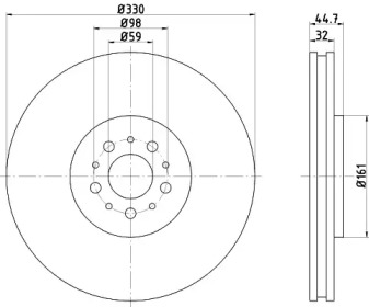 BELACO bdi1483 - Тормозной диск