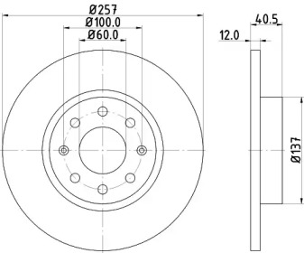 BELACO bdi1484 -  Тормозной диск