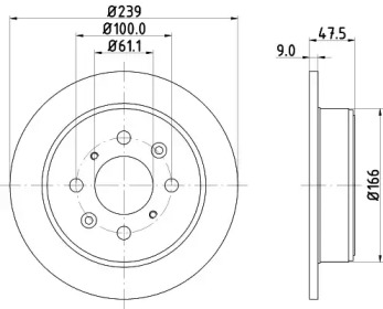 BELACO bdi1507 - Тормозной диск