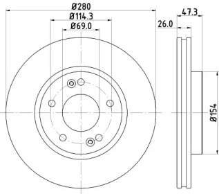 BELACO bdi1510 -  Тормозной диск