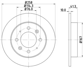 BELACO bdi1513 - Тормозной диск