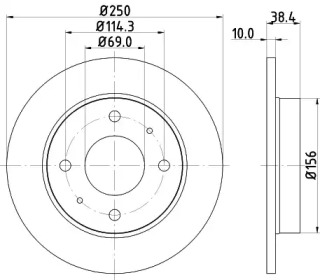 BELACO bdi1514 - Тормозной диск