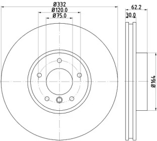 BELACO bdi1524 -  Тормозной диск