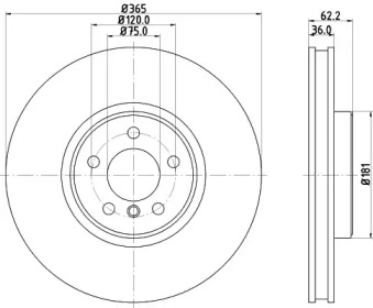 BELACO bdi1526 - Тормозной диск