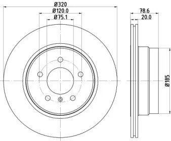 BELACO bdi1527 - Тормозной диск
