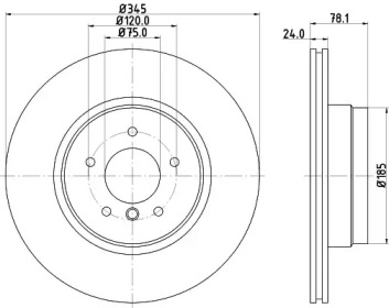 BELACO bdi1528 - Тормозной диск