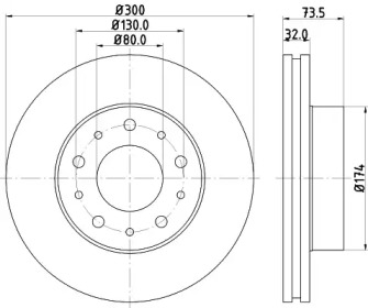 BELACO bdi1532 -  Тормозной диск