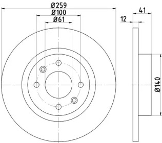 BELACO bdi1534 -  Тормозной диск