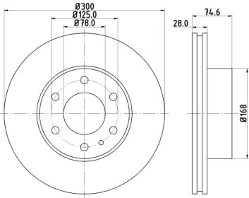 BELACO bdi1536 - Тормозной диск