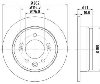 BELACO bdi1541 -  Тормозной диск