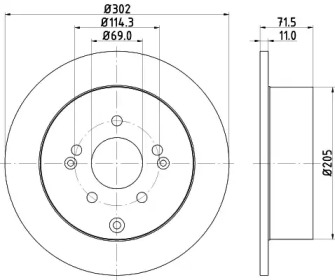 BELACO bdi1543 - Тормозной диск