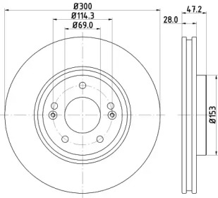 BELACO bdi1544 -  Тормозной диск