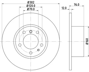 BELACO bdi155 - Тормозной диск
