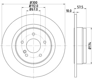 BELACO bdi1554 -  Тормозной диск