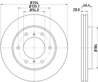 BELACO bdi1558 - Тормозной диск