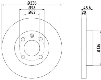 BELACO bdi157 -  Тормозной диск