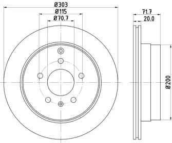 BELACO bdi1574 -  Тормозной диск